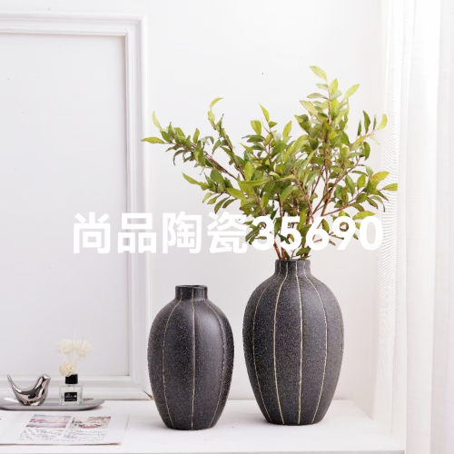 Creative Ceramic Vase Home Simple Style Soft Outfit Crafts Decoration Flower Arrangement Vase