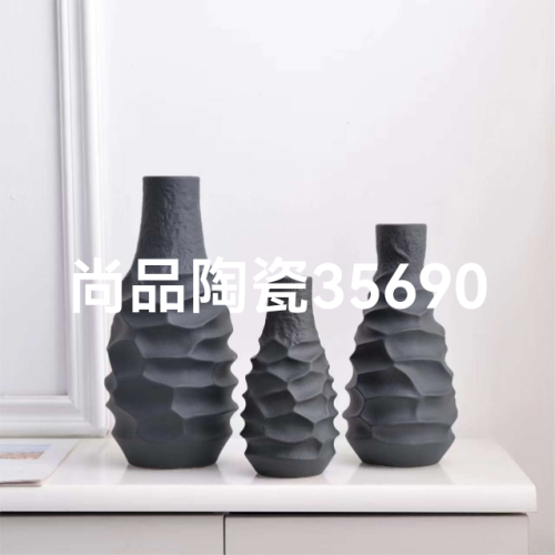 creative ceramic vase electroplating vase crafts decoration home soft vase decoration