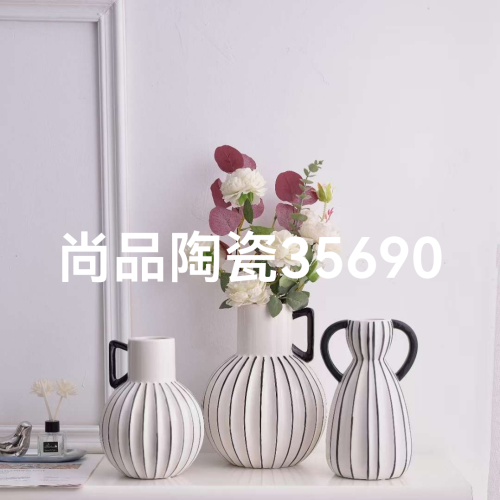 creative ceramic vase home decorative crafts decorative flower vase office tv cabinet decoration decorative flower vase