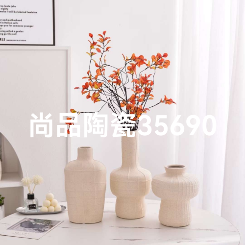 creative ceramic vase office desk surface panel decorative flower vase crafts decorative ceramic vase