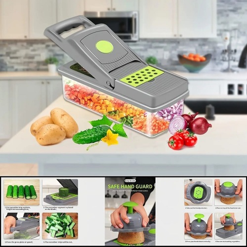 cross-border pressing vegetable slicer silk dicing and cutting slicer slicer household slicer multi-function vegetable chopper