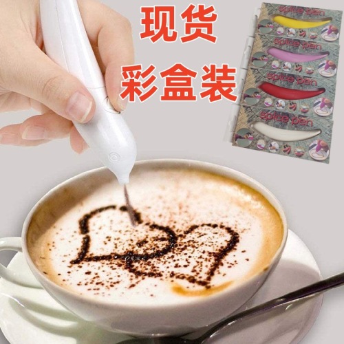 cross-border spot fun seasoning pen electric tv coffee carved pen bird pen diy decorating cake tool