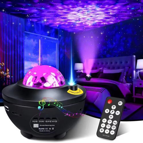 black bowl star light projection lamp usb bluetooth remote control for soundbox water pattern laser projector atmosphere starry sky projection