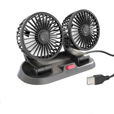 Wholesale 2023 Hot Sale Portable Fan Strong Wind USB 360 Degree Rotatable 2 Speed Car Fans