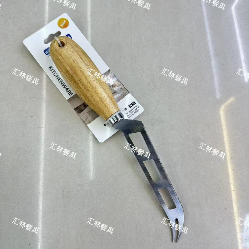 hot sale foreign trade stainless steel kitchen supplies kitchenware gadget oak fatty handle planer spoon bottle opener slicing knife