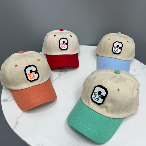 new cotton children‘s baseball cap cartoon cute embroidered peaked cap fashion and trendy style bay hat boys and girls hat
