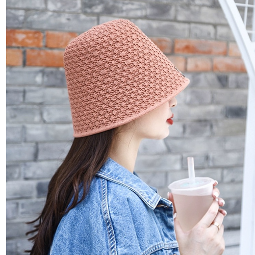 japanese ins breathable bucket hat summer casual face slimming bucket hat women‘s artistic hollow-out sun-proof basin hat