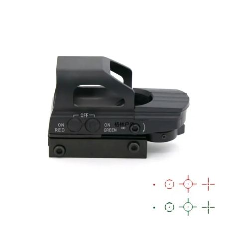 hd104 silver film red dot telescopic sight four variable points hollow sight pubg gaming gadget cross fast sight