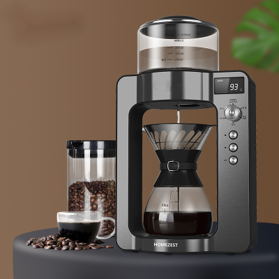 Smart Hand Coffee Machine with Filter Screen Freshly Ground Household Automatic Electric American Drip Type Coffee Machine Tea Maker