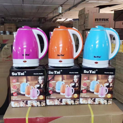 Foreign Trade Export Europlug English Electric Kettle Color Glue-Coated Electric Kettle