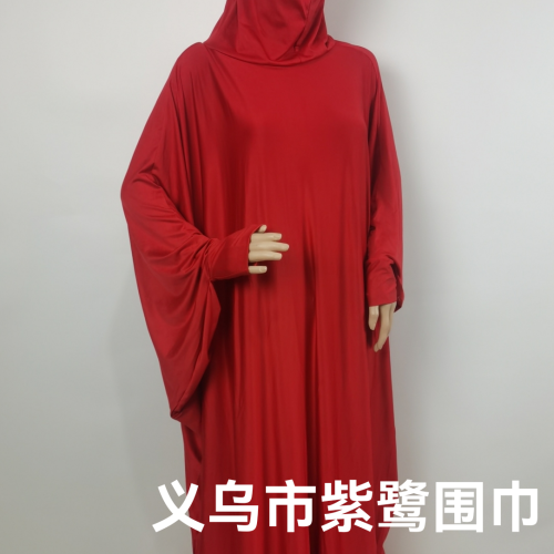 the source of collapse amazon hot selling milk silk batwing sleeve hooded women‘s robe plus size dress batch