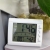 High-Precision Electronic Thermometer Moisture Meter Home Indoor Precision Baby Room Room Temperature Wet and Dry Temperature Moisture Meter Alarm Clock