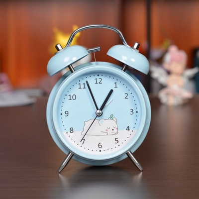 Student Alarm Clock Bedside Minimalist Creative Mechanical Bell for Students Wake up Artifact Children Bedroom Large Volume Clock