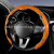 2024 New Peach Wood Grain 5D Headband Bule Car Steering Wheel Cover