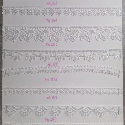 embroidered water-soluble embroidery lace