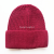 Autumn Winter Thermal Velvet Thickened Woolen Cap Knitted Hat Flat Top Jacquard Hat