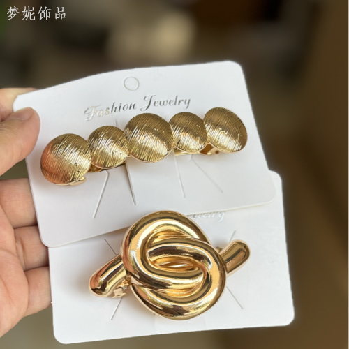 in stock metal spring clip alloy barrettes metal barrettes