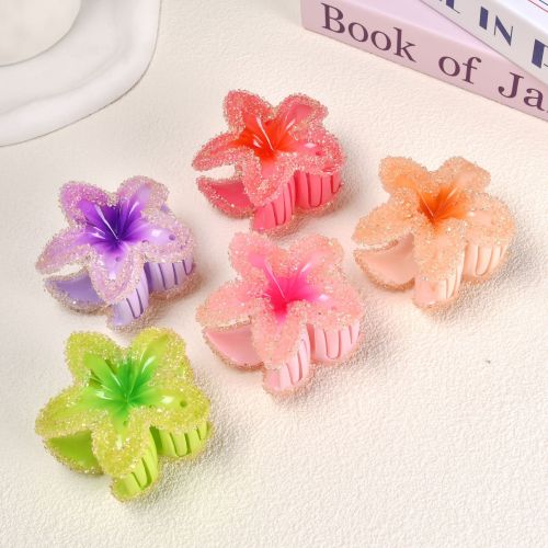 new spot drill shark clip design spot drill plumeria rubra grip women‘s hair accessories