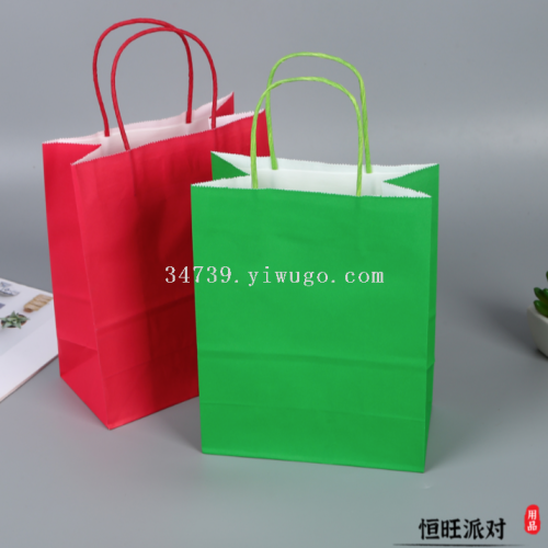 竖版颜色多选纸袋 礼品袋 婚庆伴手礼袋