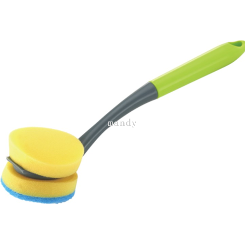 [Manti] Silicone Cup Brush Long Handle Cup Brush No Dead Angle Household Pacifier Brush Cleaning and Washing Cup Brush Bottle Brush