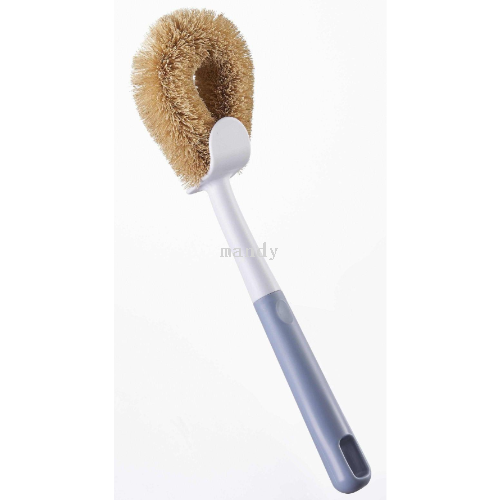 [Manti] Silicone Cup Brush Long Handle Cup Brush No Dead Angle Household Nipple Brush Cleaning Washing Cup Brush Bottle Brush