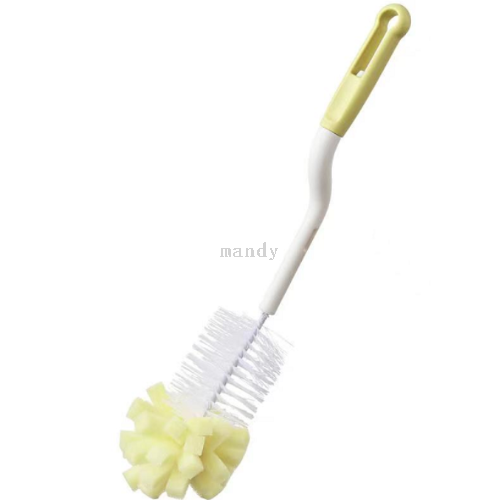 [manti] silicone cup brush long handle cup brush no dead angle household nipple brush cleaning washing cup brush bottle brush