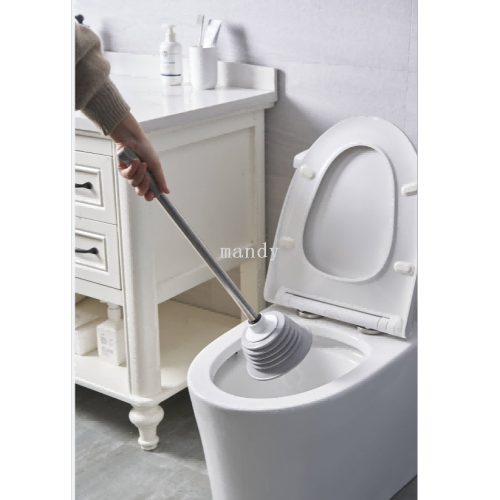 [Mandi] Toilet Suck Pneumatic Pipeline Transmitter No Dead Angle Household Cleaning and Washing Cup Brush Bottle Brush