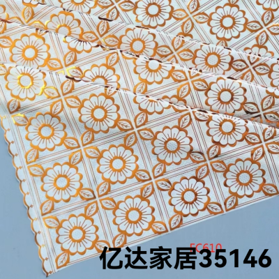 2023 New PVC Bronzing Tablecloth 1.37*20 M