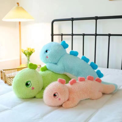 Cute Dinosaur Plush Toy Figurine Doll Sleeping Leg-Supporting Pillow Children's Birthday Gifts Ragdoll Boys and Girls
