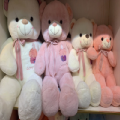 New Big Bear Plush Toy Doll Flower Huggy Bear Ragdoll Bed Doll Large Birthday Gift for Girl