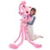 Large Cartoon Plush Toy Naughty Pink Leopard Doll Children Can Back Doll Long Leg Hand Tail
