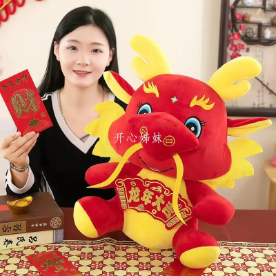 Dragon Year Mascot Simulation Dragon Doll Plush Toys Zodiac Children Doll Ragdoll New Year Gift