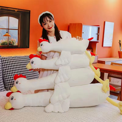 New Cute Little Lying Chicken down Feather Toy to Sleep with Pillow Doll Lying Style Doll Birthday Gift for Girl Friend