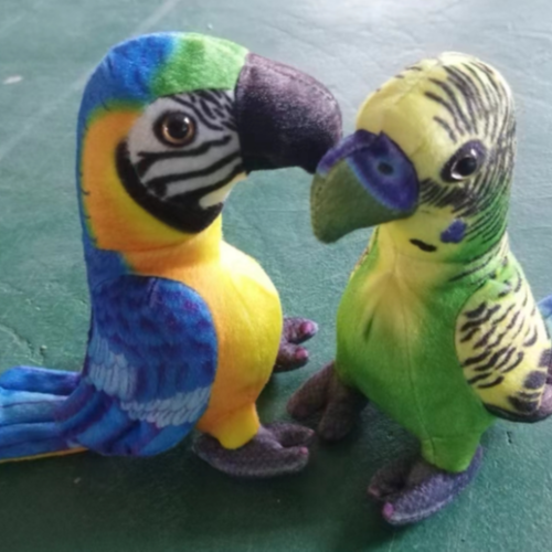 simulation big parrot doll doll plush toys bird toy zoo commemorative children‘s activity gift