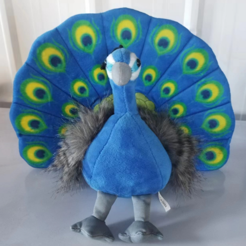 simulation open screen peacock doll doll plush toys garden commemorative children‘s ragdoll activity gift