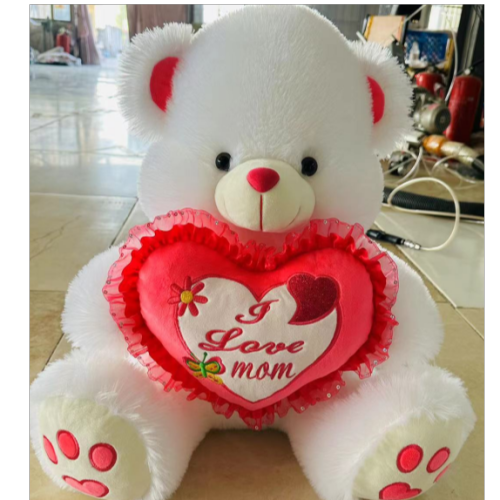 cartoon love bear plush toy doll doll cute colorful love bear ragdoll children‘s activity