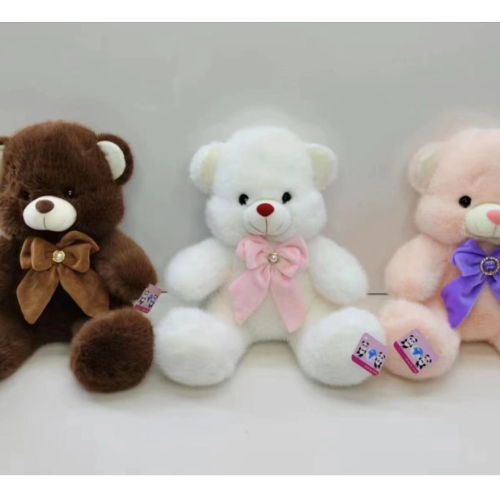 new boutique creative new doll prize claw doll 8-inch european mink velvet ribbon colorful bear game field wedding gifts