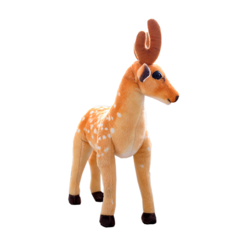 simulation sika deer plush toy doll christmas decoration elk doll sleeping with baby deer factory direct sales