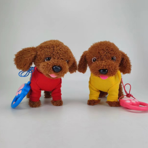 electric toy plush toy poodle dog leash nodding can call singing walking cute fun tiktok toys