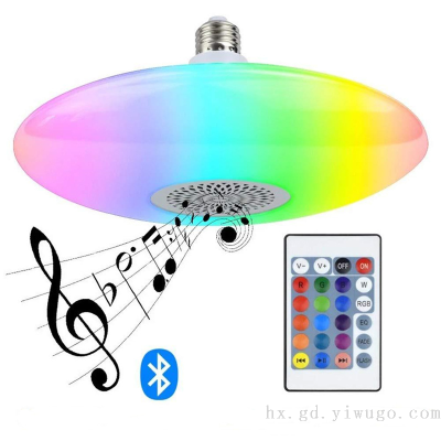 Cross-Border Hot Led Ufo Lights Bluetooth Music Ufo Smart Remote Control Rgb a Color-Changing Lamp E27 Colorful Bluetooth Globe