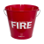 Thickened Fire Bucket Fire-Fighting Semicircle Bucket for Gas Station Fire-Fighting Emergency Bucket Sand Bucket