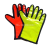 Pvc Traffic Light Traffic Road Duty Command Reflective Gloves Outdoor Activities Cross-Road Reflective Gloves
