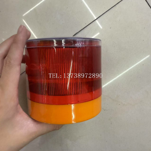 光控LED频闪障碍灯交通施工安全闪烁信号灯夜间路锥太阳能警示灯