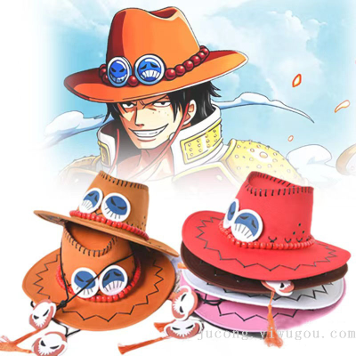 New Sun-Proof Anime Hat One Piece Cowboy Hat Luffy Esjoba Summer Outdoor Travel Top Hat