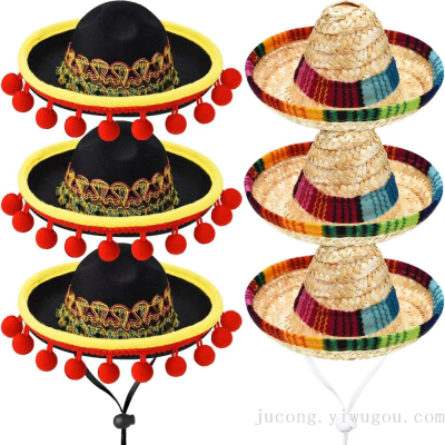 Cross-Border Amazon Carnival Halloween Hat Birthday Party Supplies Adult and Children Mexican Pets Small Hat