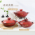 Ceramic Pot King Tianmu Red Han Style Pot Shabu Shabu Dry-Burning Non-Cracking Fish Head En Casserole Pot Ceramic Casserole for Making Soup