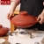Ceramic Pot King Dry Burning 1100 Degrees Non-Cracking Ceramic Casserole Claypot Rice Casserole for Making Soup Braised Chicken Small Casserole Pot Clay Pot