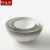 Pottery Pot King Nordic Style Ceramic Gradient Plate Cutlery Plate Dinner Plate Household Bowl Moon Gray Series Wholesale