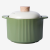Nordic Simple Vertical Pattern Ceramic Casserole High Temperature Resistant Stew Pot Open Fire Gas Stove Household Soup Pot Claypot Rice Shallow Pot