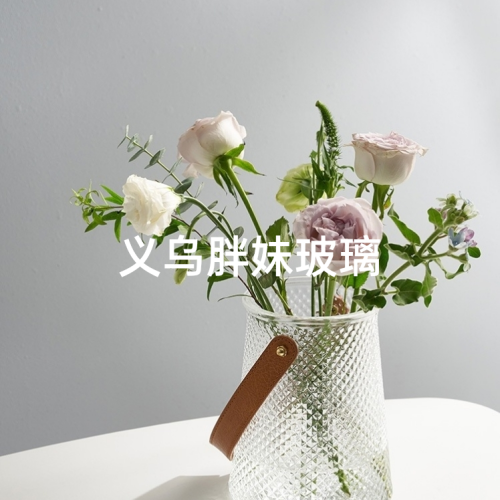 轻奢手提玻璃花瓶简约水培鲜花插干花花瓶创意ins风客厅装饰摆件